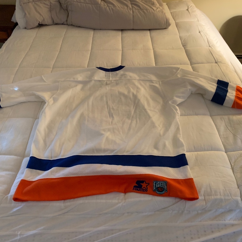 New York Islanders white blank jersey